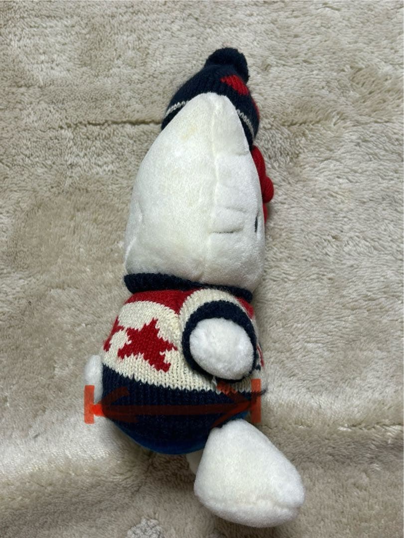 レア　ハローキティ　ぬいぐるみ　ニット帽　ボンボン　平成レトロ