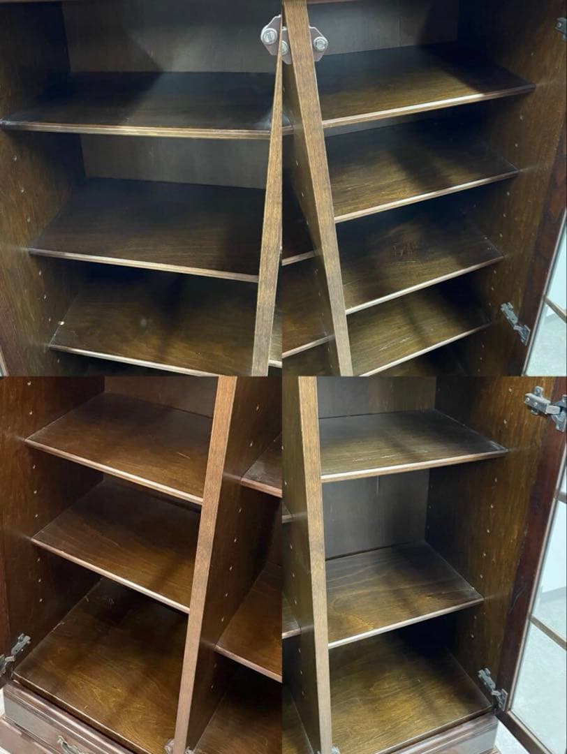 SNT1305 ATLANTA アトランタ 本棚 飾り棚 ガラス扉 キャビネット