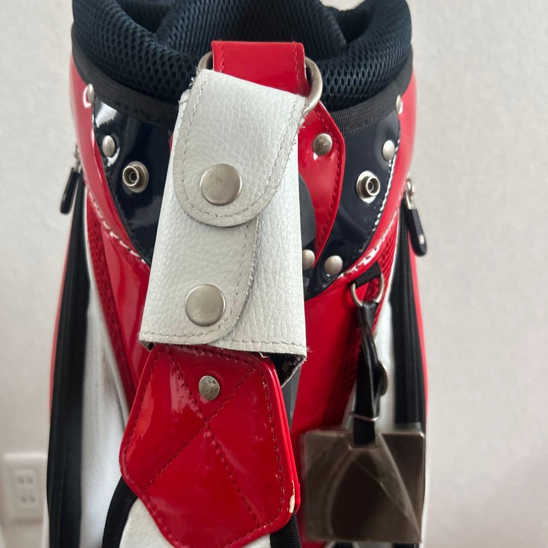 new balance ゴルフキャディバッグ 白/赤