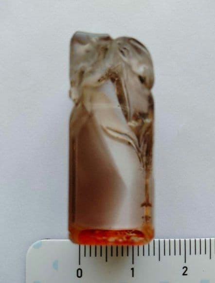 中国骨董　清の時代 貴重天然水晶印鑑 旧蔵した書道篆刻品 希少価値が高い高級印材