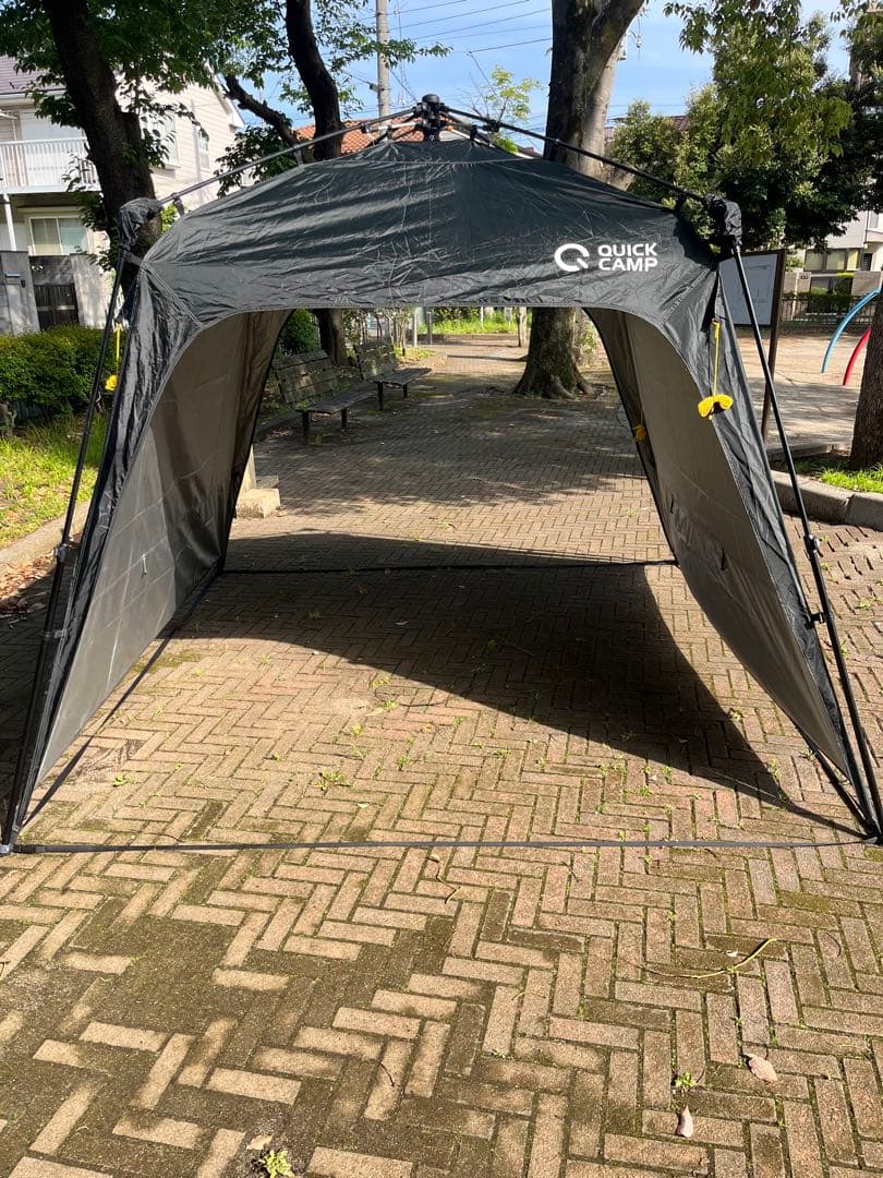 本日限定値下げ　クイックキャンプ ワンタッチタープ　サイドフラップ2枚付き