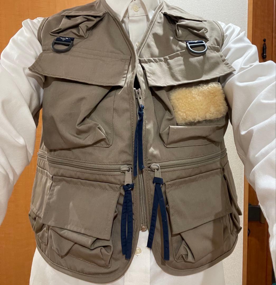 【サイズもデザイン希少】 四角いポケット コロンビア フィッシング ベスト S