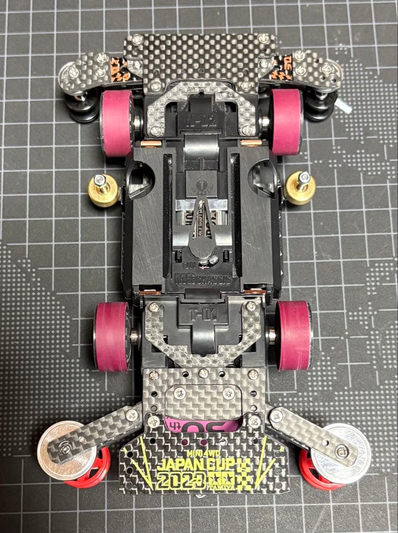 ミニ四駆 完成品　msフレキ　ブラック　ネオVQS