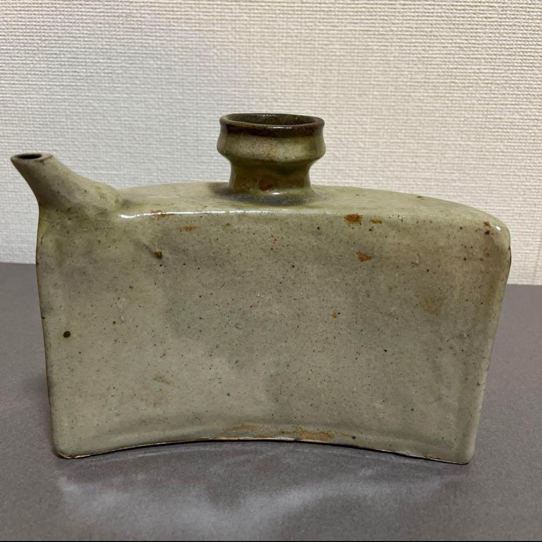 金城次郎作　抱瓶　壺屋陶器　沖縄県無形文化財