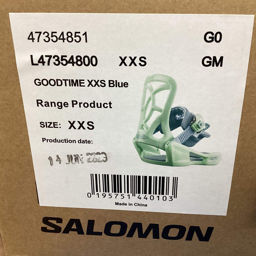 新品　サロモン　ジュニア　ビンディング　GOODTIME　XXS