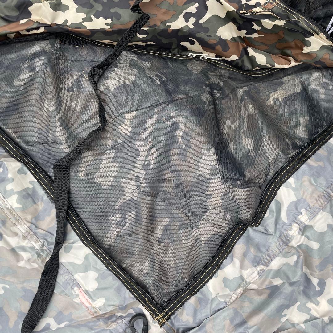 美品　ファミリーキャンプ　ENDLESSBASE 2ルームテント 初心者　迷彩柄