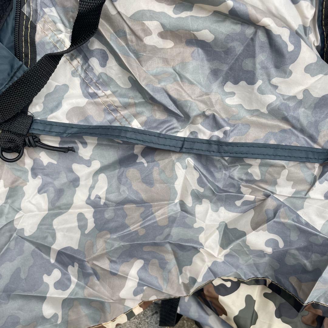 美品　ファミリーキャンプ　ENDLESSBASE 2ルームテント 初心者　迷彩柄