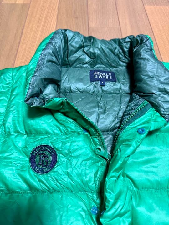 パーリーゲイツ ダウンジャケット  ダウンベスト　グリーン  サイズ1