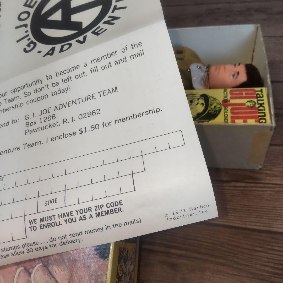 ポンポン様 ビンテージ　GIJOE トーキング・マン・オブ・アクション 1970