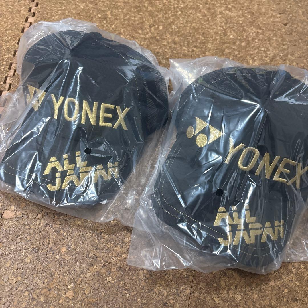 ラスト2025黒金限定全国モデルヨネックスオールジャパンキャップ 2個ポスト投函