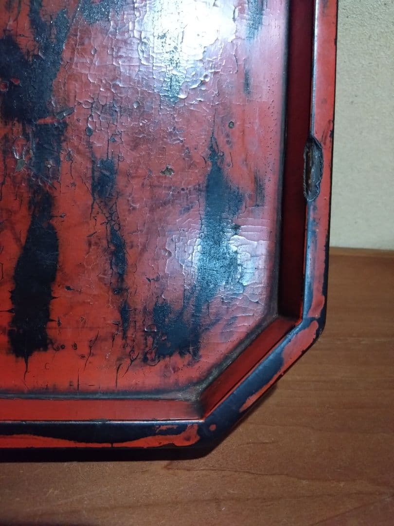 根来 隅切四方盆 室町時代 隅切折敷 矢部盆 我谷盆 木地盆