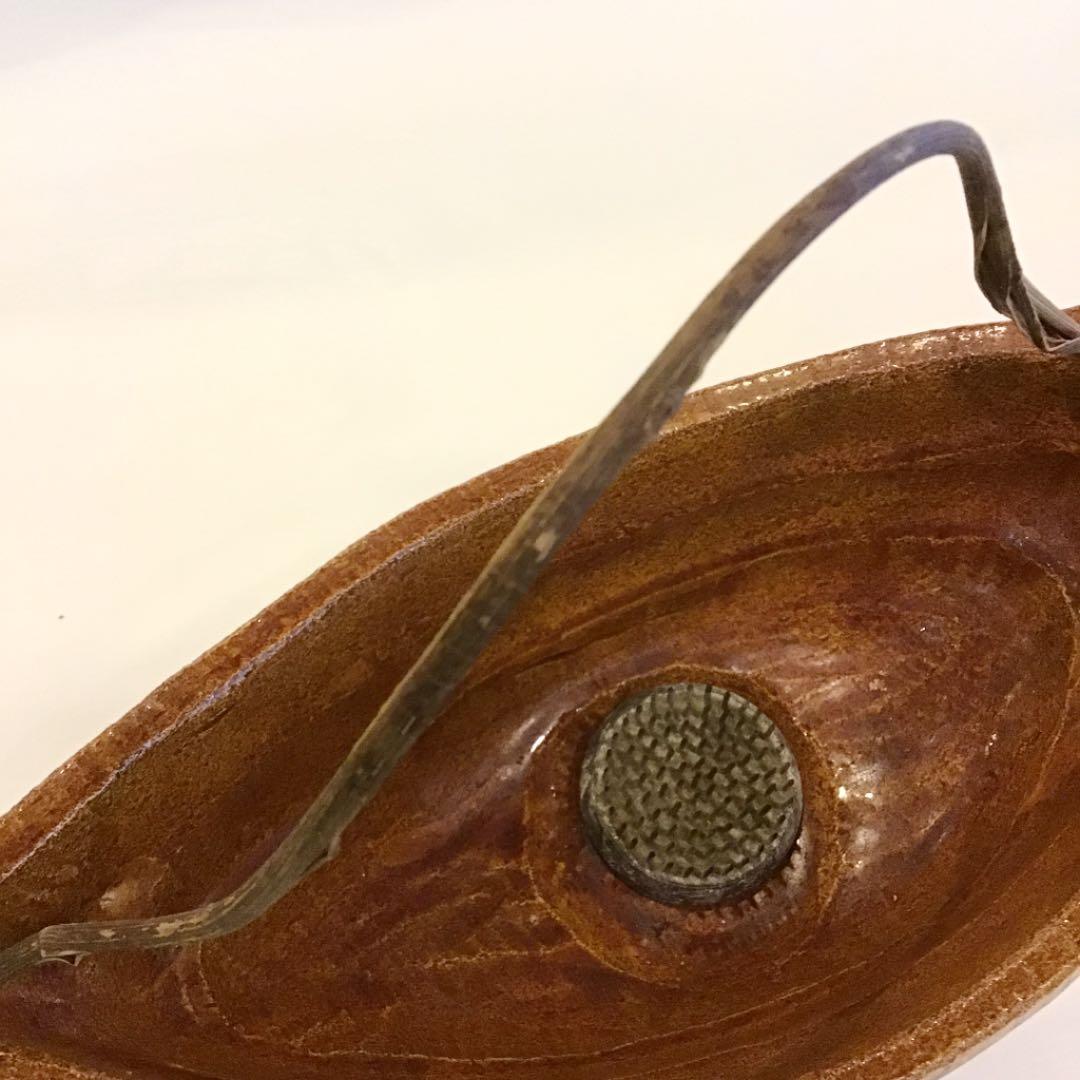 【茶道具】崇楽造 釣舟 花入