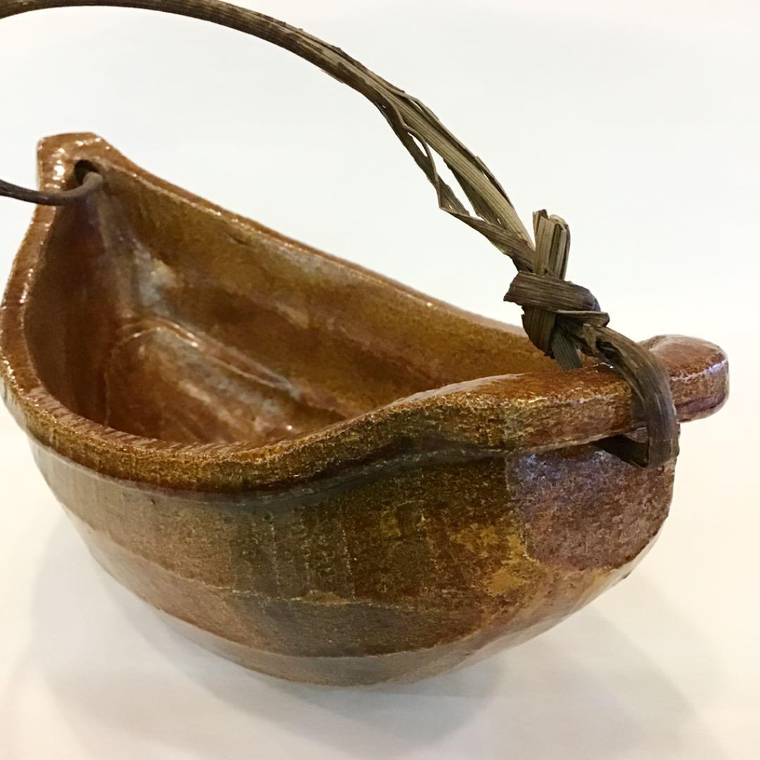 【茶道具】崇楽造 釣舟 花入