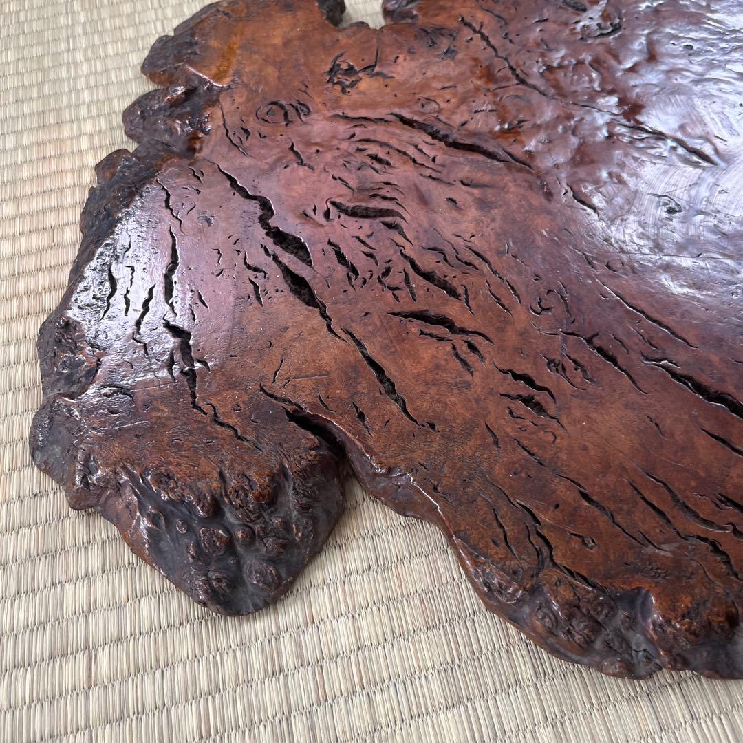 天然時代 古木 とろり 瘤 花台 香台 盆栽台 平台①