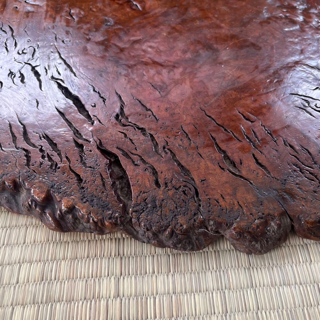 天然時代 古木 とろり 瘤 花台 香台 盆栽台 平台①