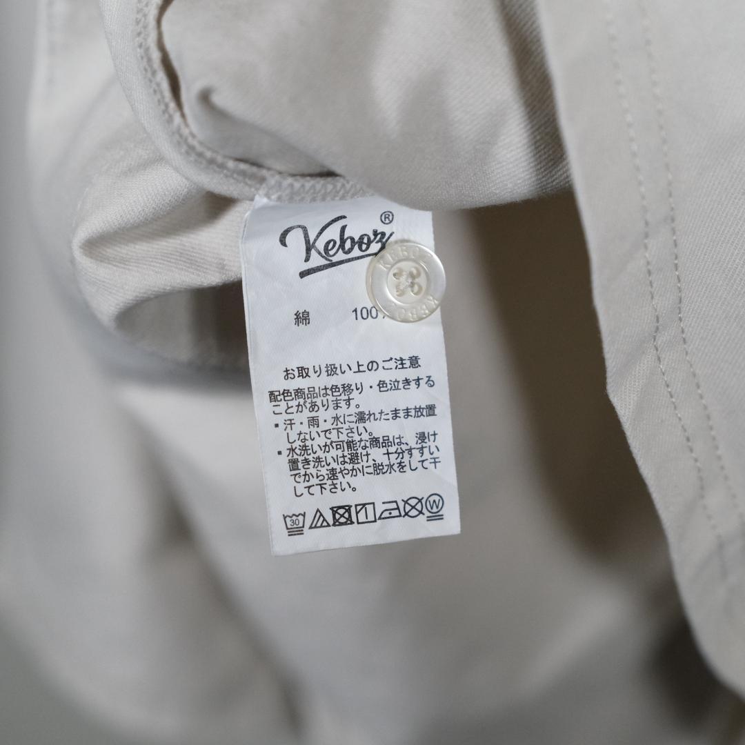 CALEE KEBOZ ケボズ  BASEBALL SHIRT L WHITE