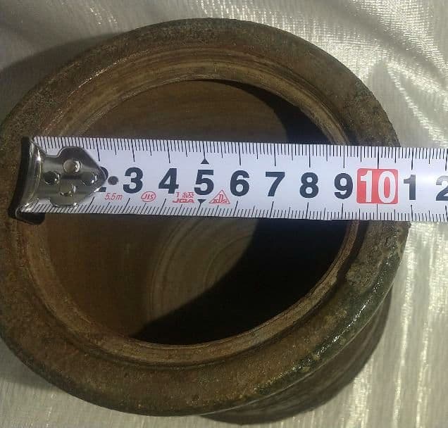 茶道具 【古備前水指】 共箱 水指 時代物 桃山744