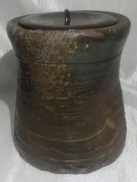 茶道具 【古備前水指】 共箱 水指 時代物 桃山744