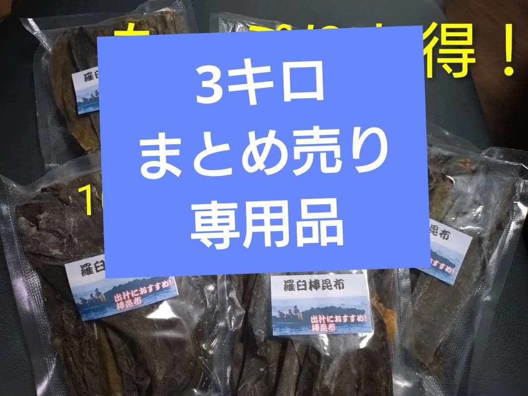4羅臼昆布　棒こんぶ100g✕5 500g　※お値下げ不可商品となります