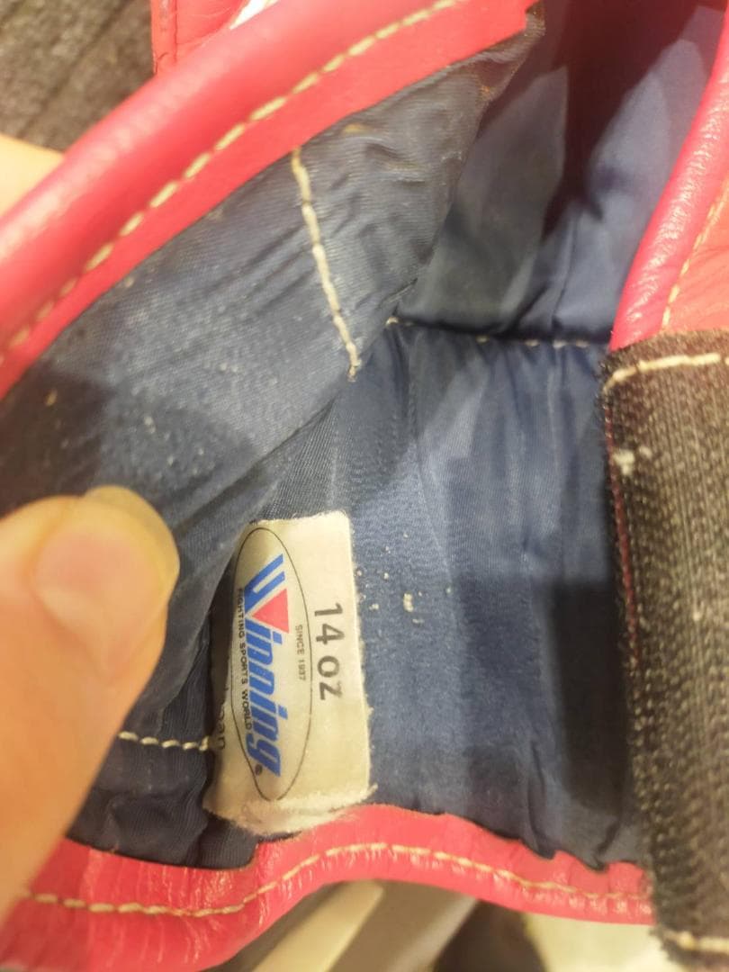 【値下げ可】Winning ボクシンググローブ 赤　14oz
