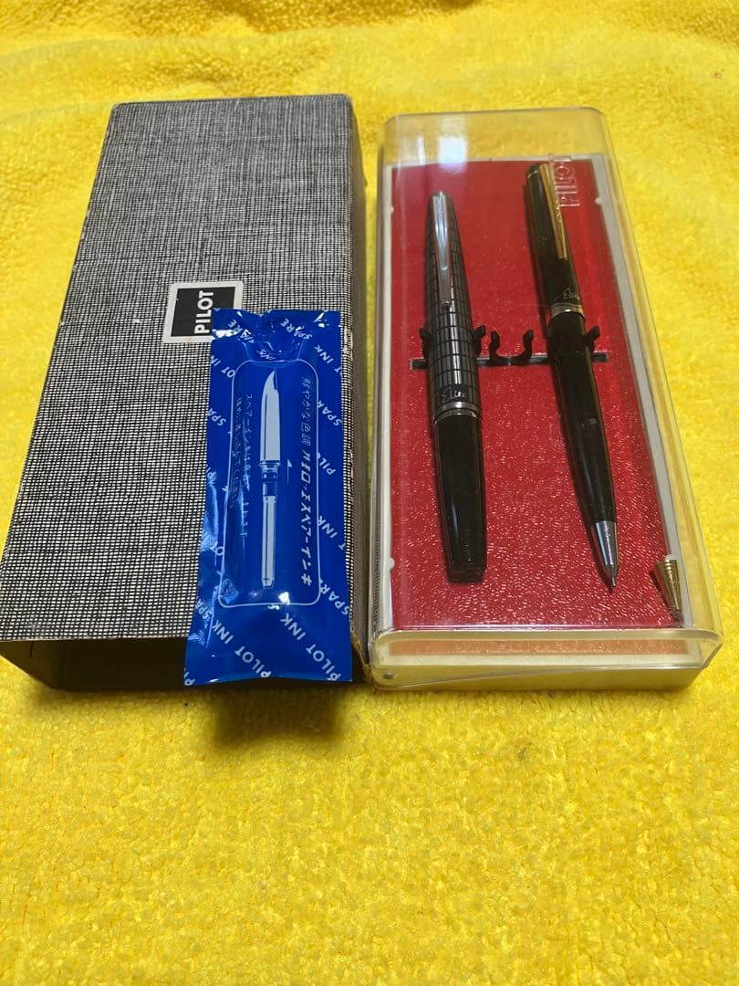 新品　パイロット PILOT エリート Elite 万年筆 半格子 蝕刻 セット
