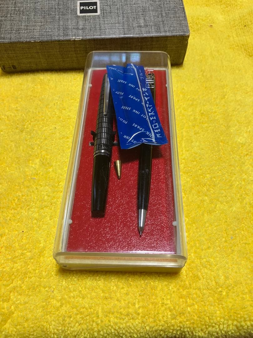 新品　パイロット PILOT エリート Elite 万年筆 半格子 蝕刻 セット