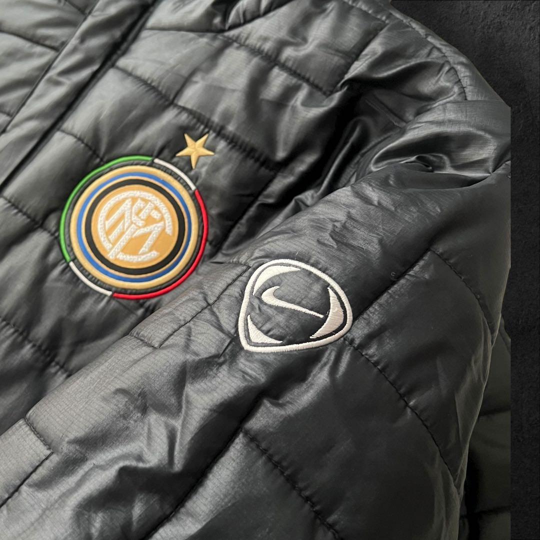 00s 短丈　ドローコード　インテル　ミラノ　ダウンジャケット　メンズ　M