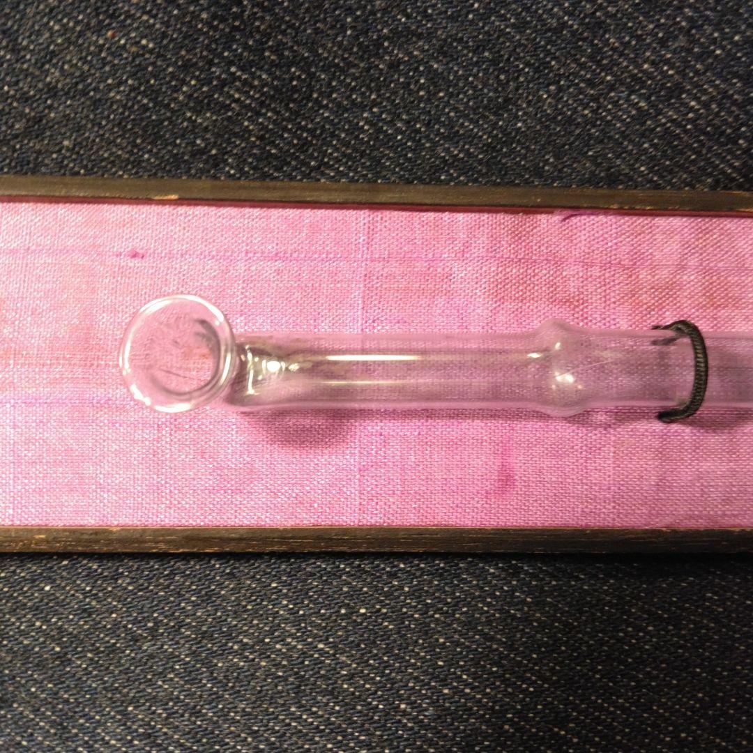 古いガラスのキセル　タバコ　骨董　アンティーク　喫煙具