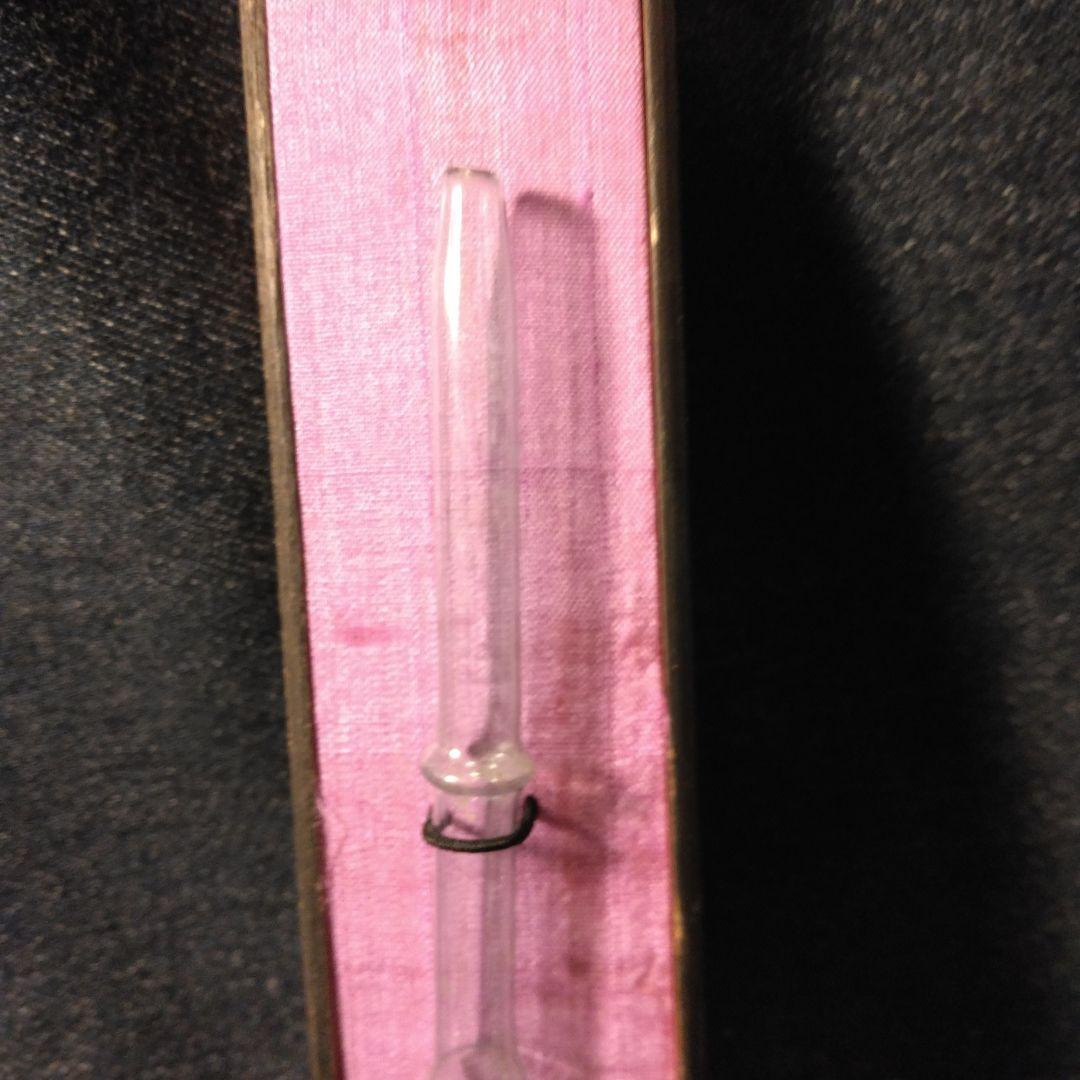 古いガラスのキセル　タバコ　骨董　アンティーク　喫煙具