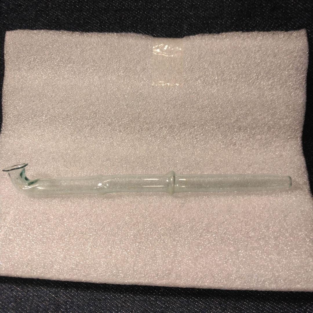 古いガラスのキセル　タバコ　骨董　アンティーク　喫煙具