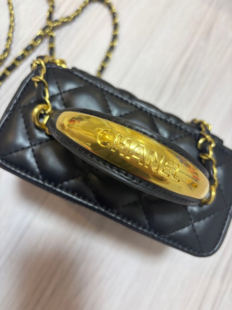 新品 ノベルティ CHANEL シャネル バニティ ショルダー バッグ ブラック