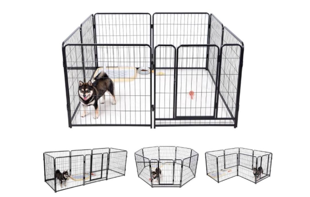 大型犬 サークル スチール製 ペットサークル 犬用サークル 犬用フェンス