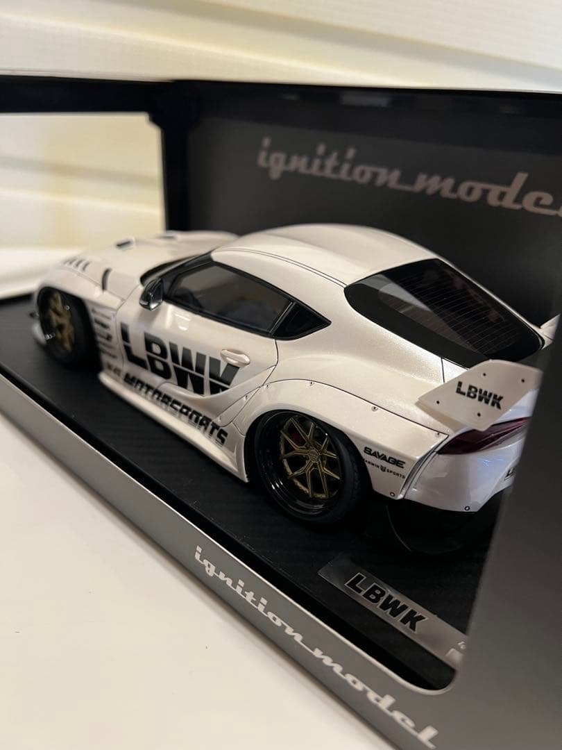 イグニッションモデル LBWK スープラ ホワイト 1/18