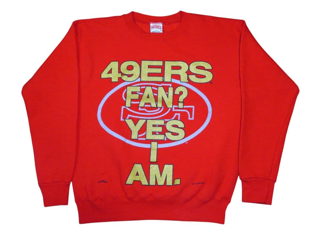 ✅️ USA製 NUTMEG アメフト 49ERS スウェット M トレーナー