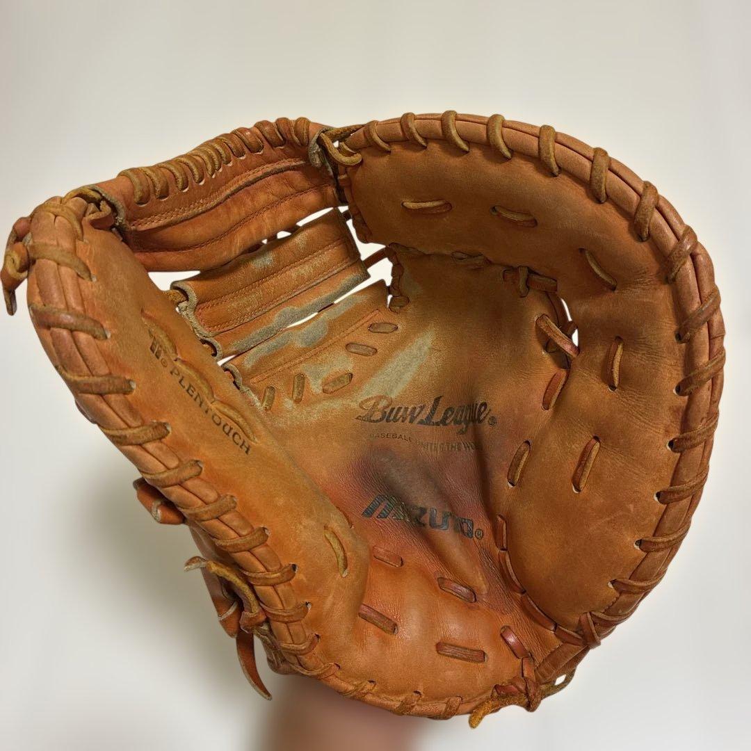 ミズノ　軟式ファーストミット　オレンジ