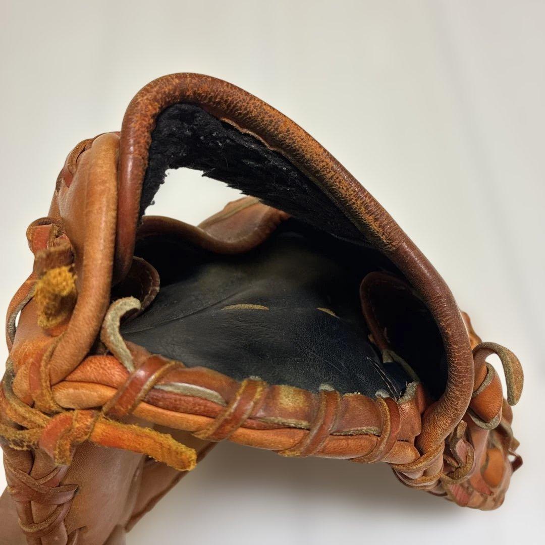 ミズノ　軟式ファーストミット　オレンジ