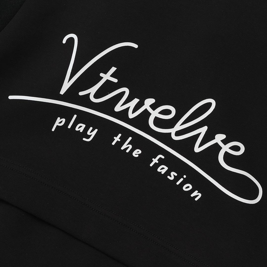 V12 ゴルフウェア ジャケット フーディー パーカー ブラック