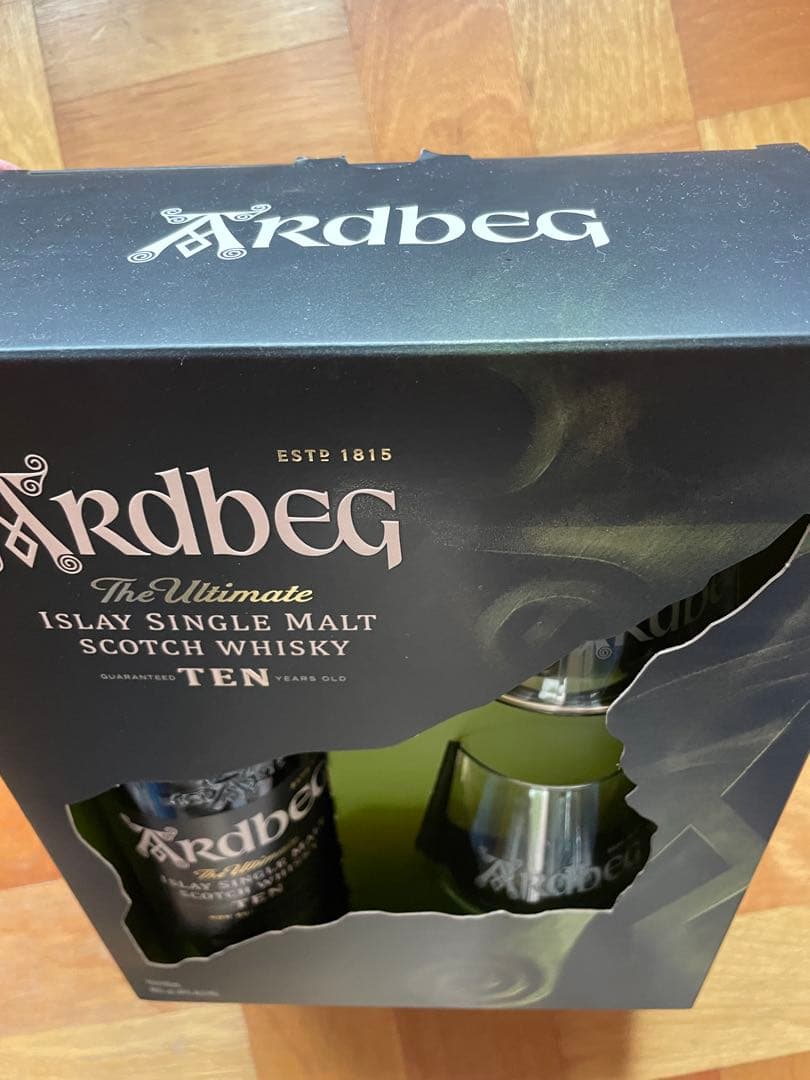 Ardbeg TEN ウイスキー 700ml グラス付き
