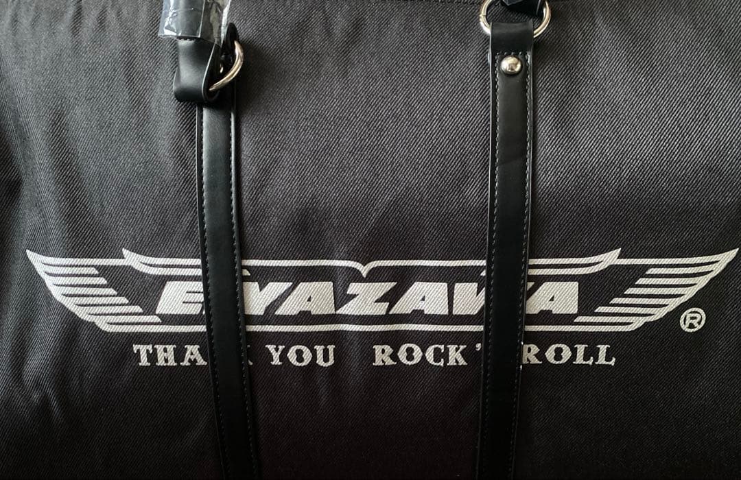 希少！矢沢永吉★E.YAZAWAボストンバック ( ロゴ + 羽ロ)シルバーロゴ