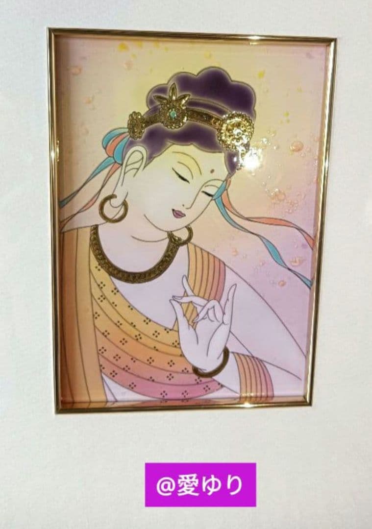 ⚜️草場一壽⭐陶彩画♦原画⭐【貴重】❄️『和顔』【肉筆サイン入り】観世音菩薩