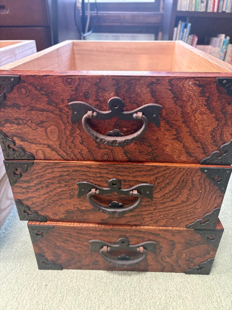 岩谷堂箪笥 伝統工芸 和箪笥 欅調 重厚金具 時代箪笥