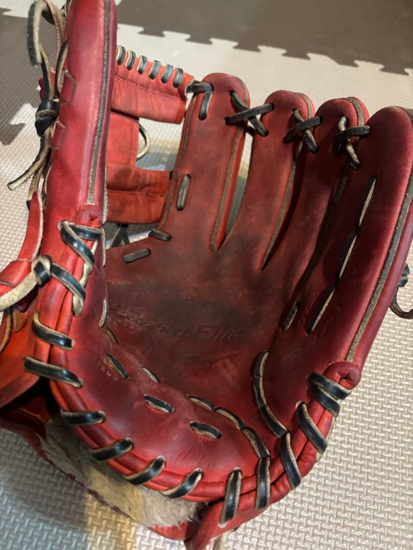 Global Elite 軟式グローブ 赤