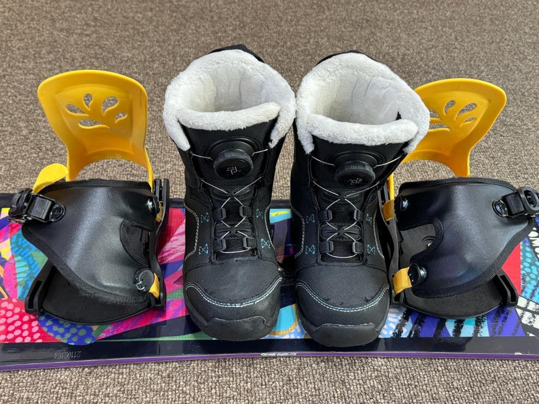 キッズ スノーボード(SALOMON)・ブーツ・バインディング 3点セット