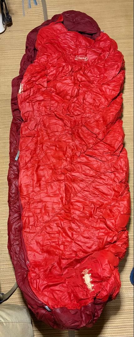 mont-bell Burrow Bag #0 赤 寝袋