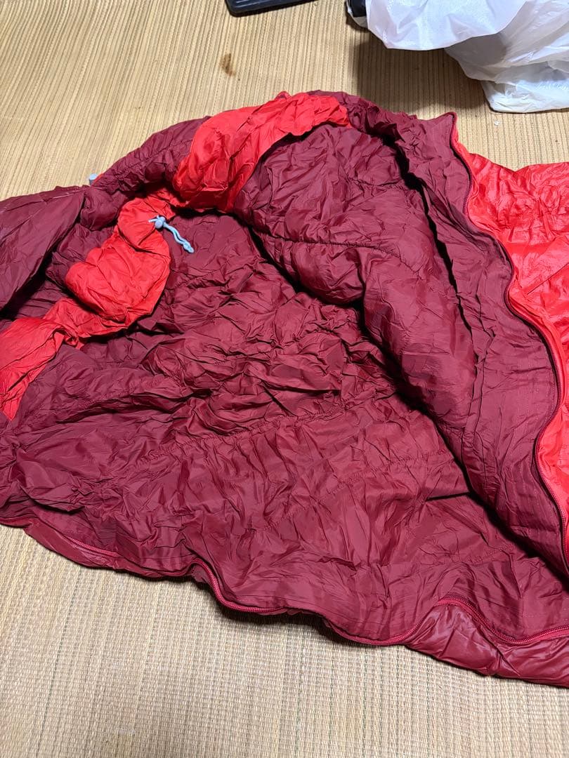 mont-bell Burrow Bag #0 赤 寝袋