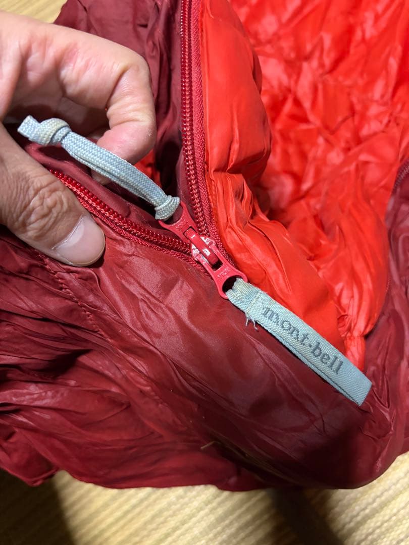 mont-bell Burrow Bag #0 赤 寝袋