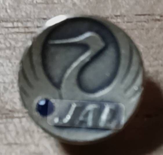 JAL 18金 社章 ピンバッジ 勤続章　記章 飛行機 記念章 ピンバッチ