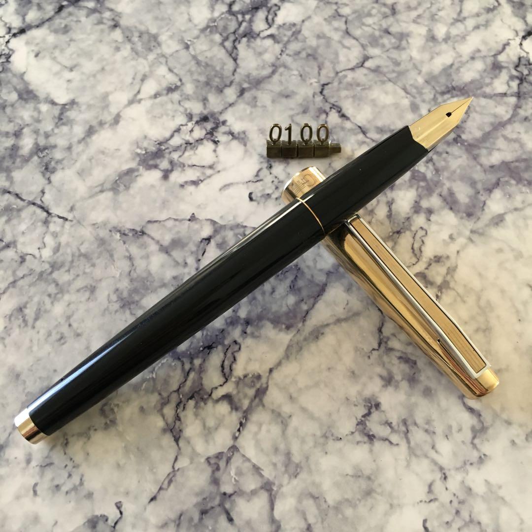 #0100 オーバーホール済 レア 万年筆 パイロット PILOT 14k