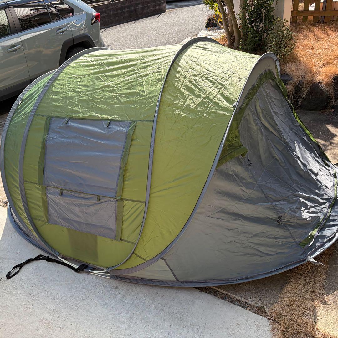 Moon Lence テント ワンタッチ ポップアップ 自動組立 4-6人用