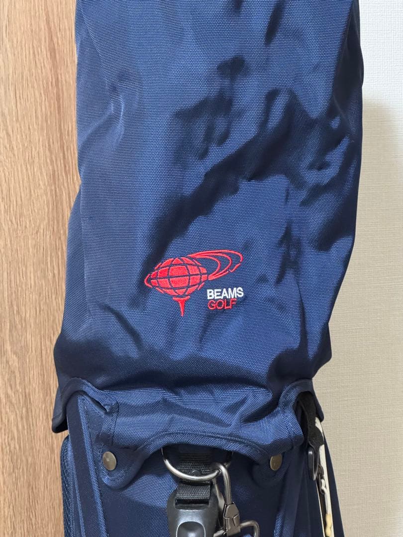 BEAMS GOLF スタンド付きゴルフバッグ ネイビー